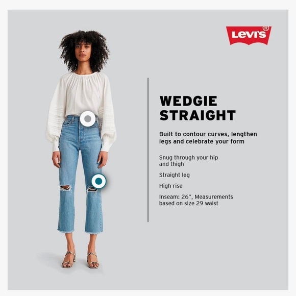 Levi's Women's Wedgie Straight Jeans - Picture 2 of 7
